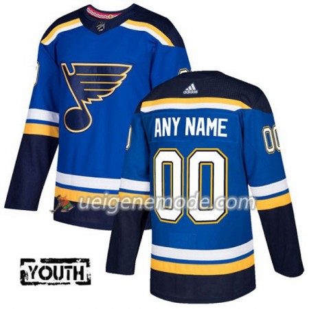 Kinder Eishockey St. Louis Blues Custom Adidas 2017-2018 Blau Authentic